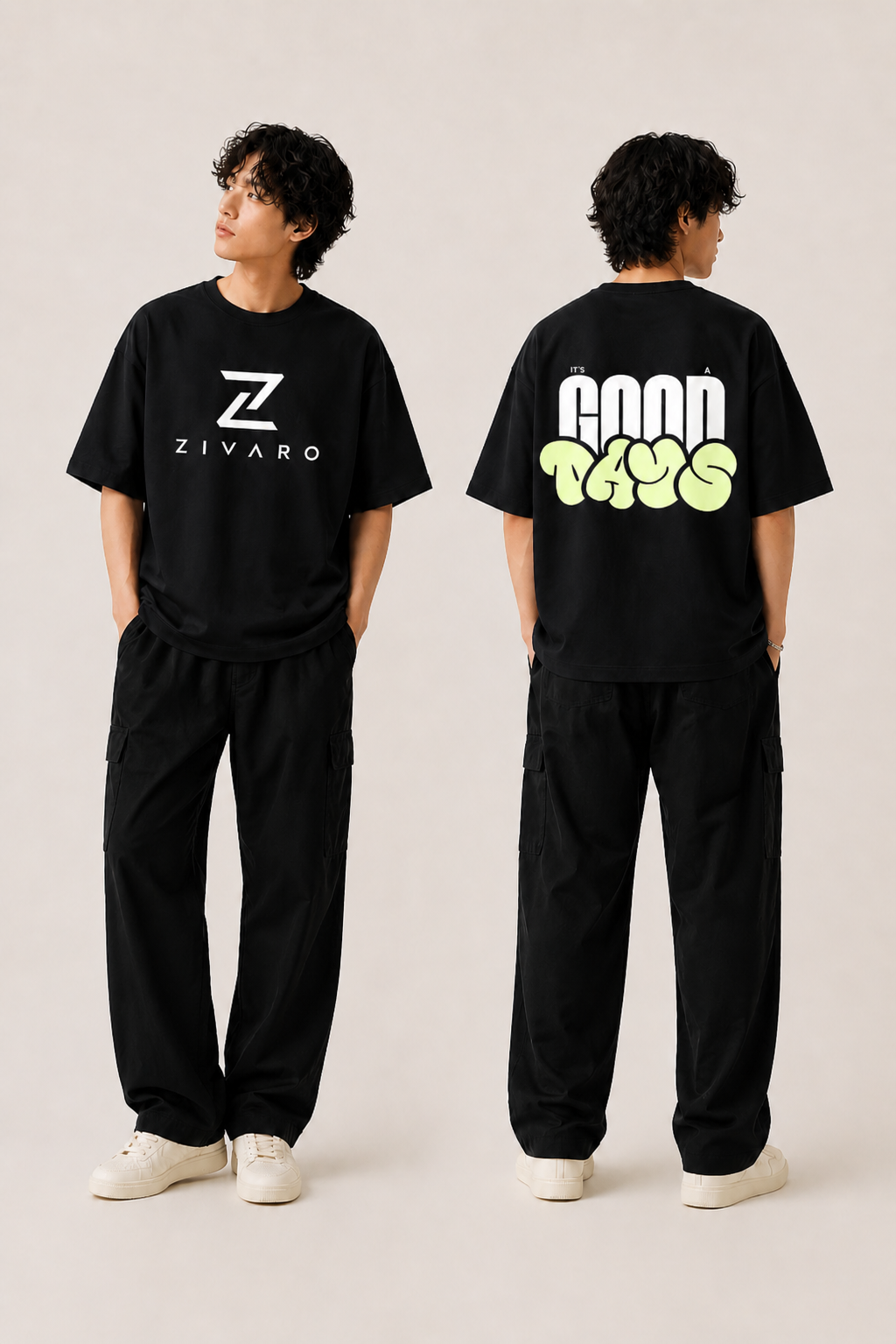 ZIVARO Graphic Oversized Tee — Street Edition