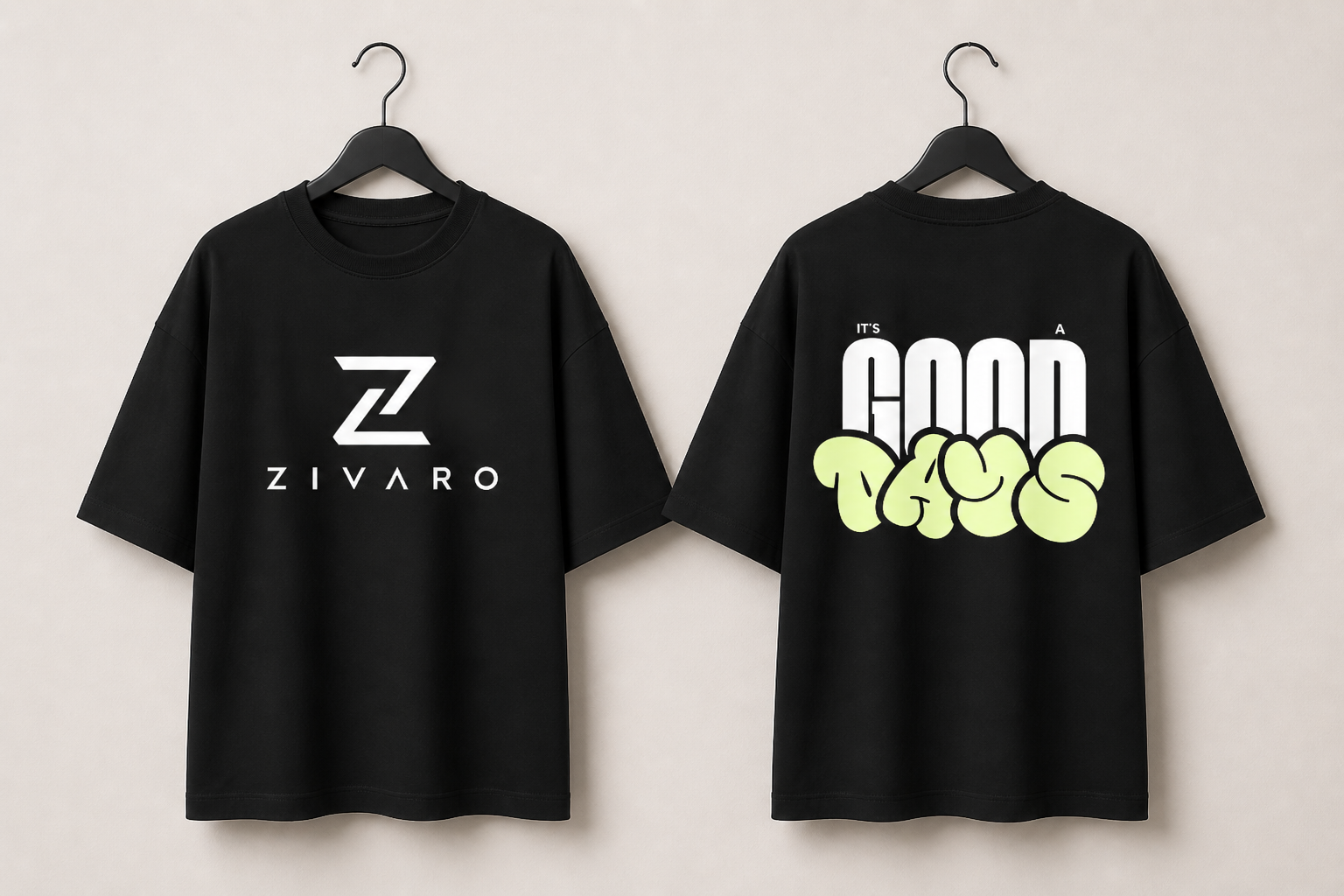 ZIVARO Graphic Oversized Tee — Street Edition
