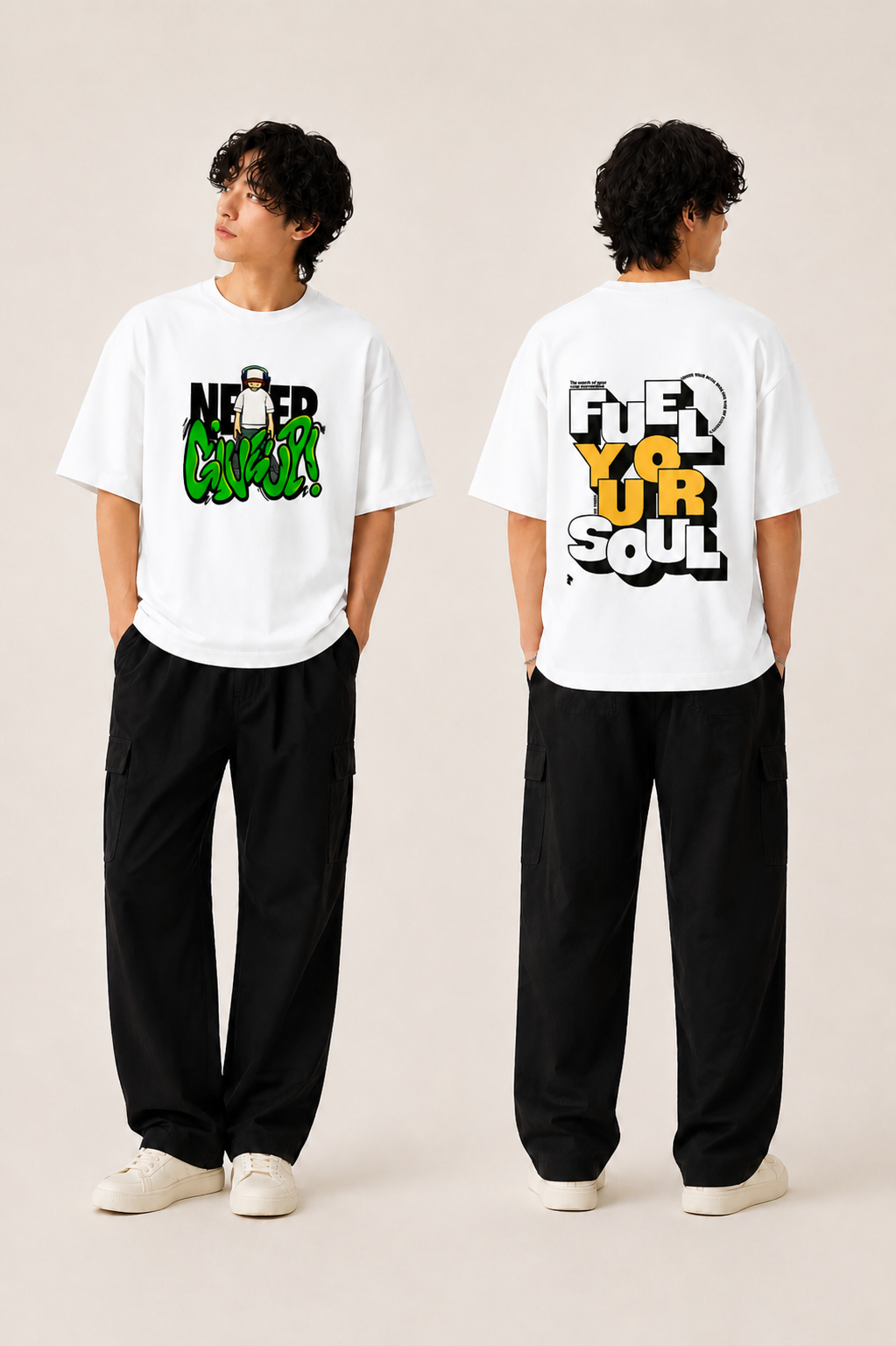 ZIVARO Statement Oversized Tee — Bold Edition